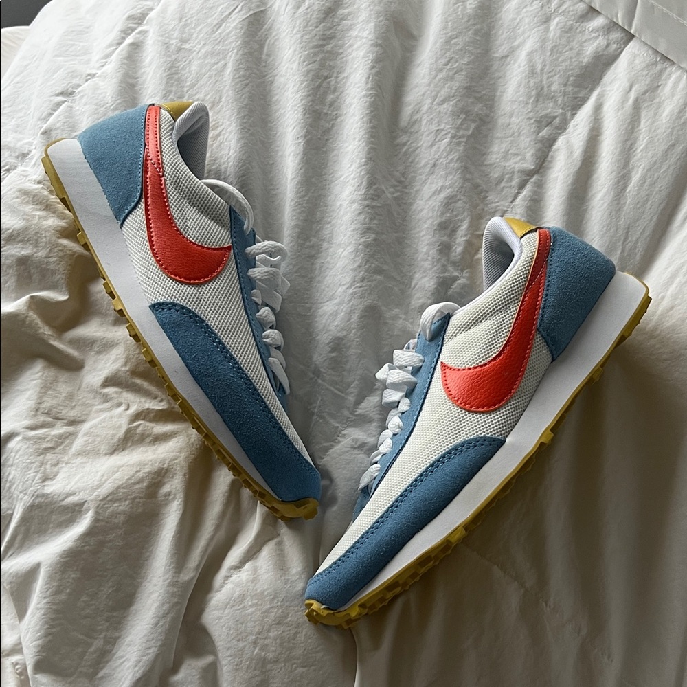 Nike Women’s Sneakers in Blue, White, Red, and Yellow
